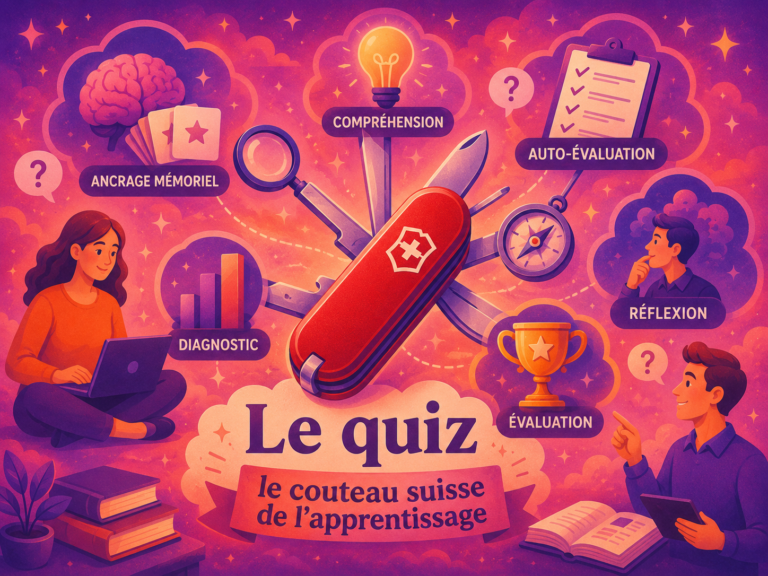 Le quiz, le couteau suisse de l’apprentissage